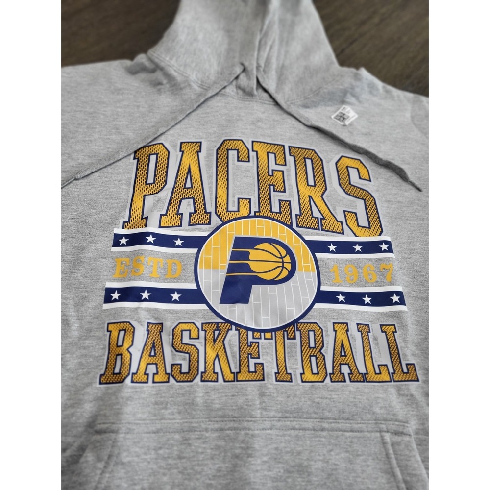 New XLarge NBA Indiana Pacers Grey Oversized Hoodie Soft Sweatshirt Size  NEW**